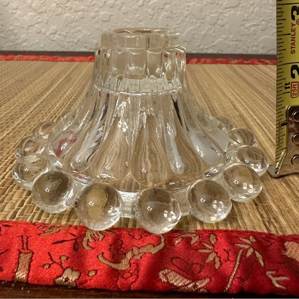 Anchor Hocking Vintage Taper Candle Holder (set of two) Berwick Boopie Glass